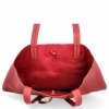 Torebka Damska Shopper Bag z Kosmetyczką firmy Herisson 15R355 Ciemno Czerwona